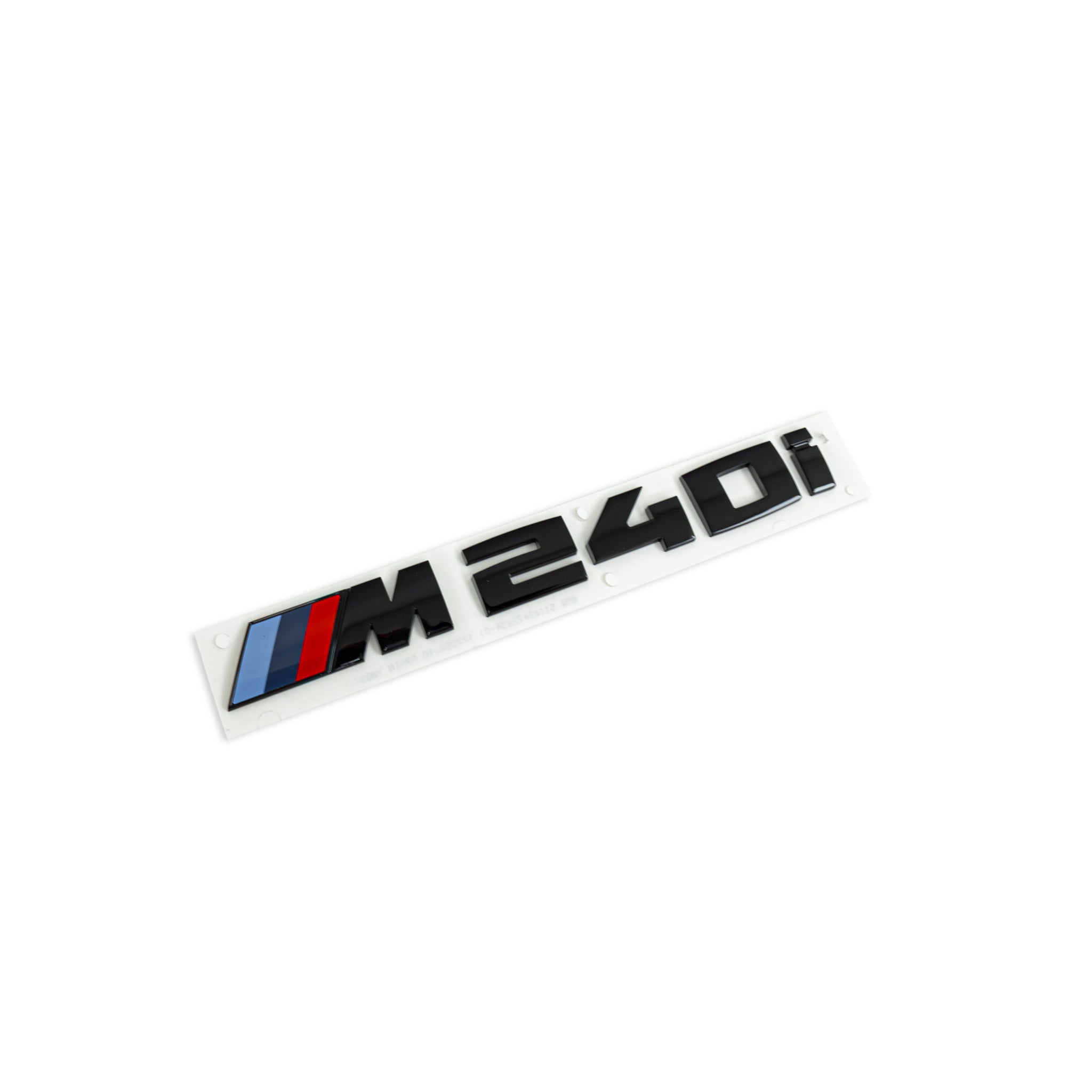 BMW M240i Genuine M Performance Black High Gloss Model Badge, Model Badges, BMW M Performance - AUTOID | Premium Automotive Accessories