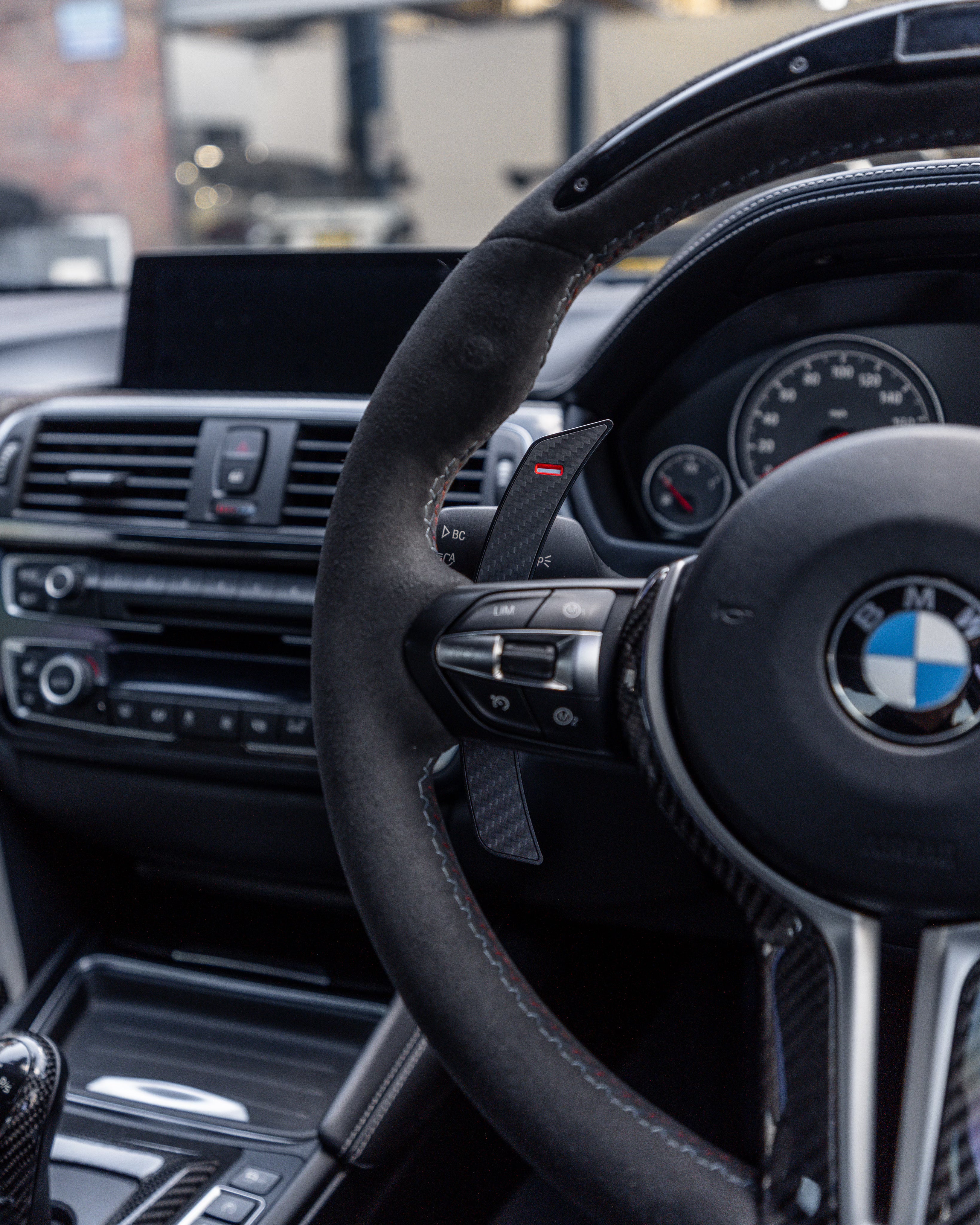 BMW Carbon Magnetic Paddle Shifter Set by JQWerks X Goldenwrench