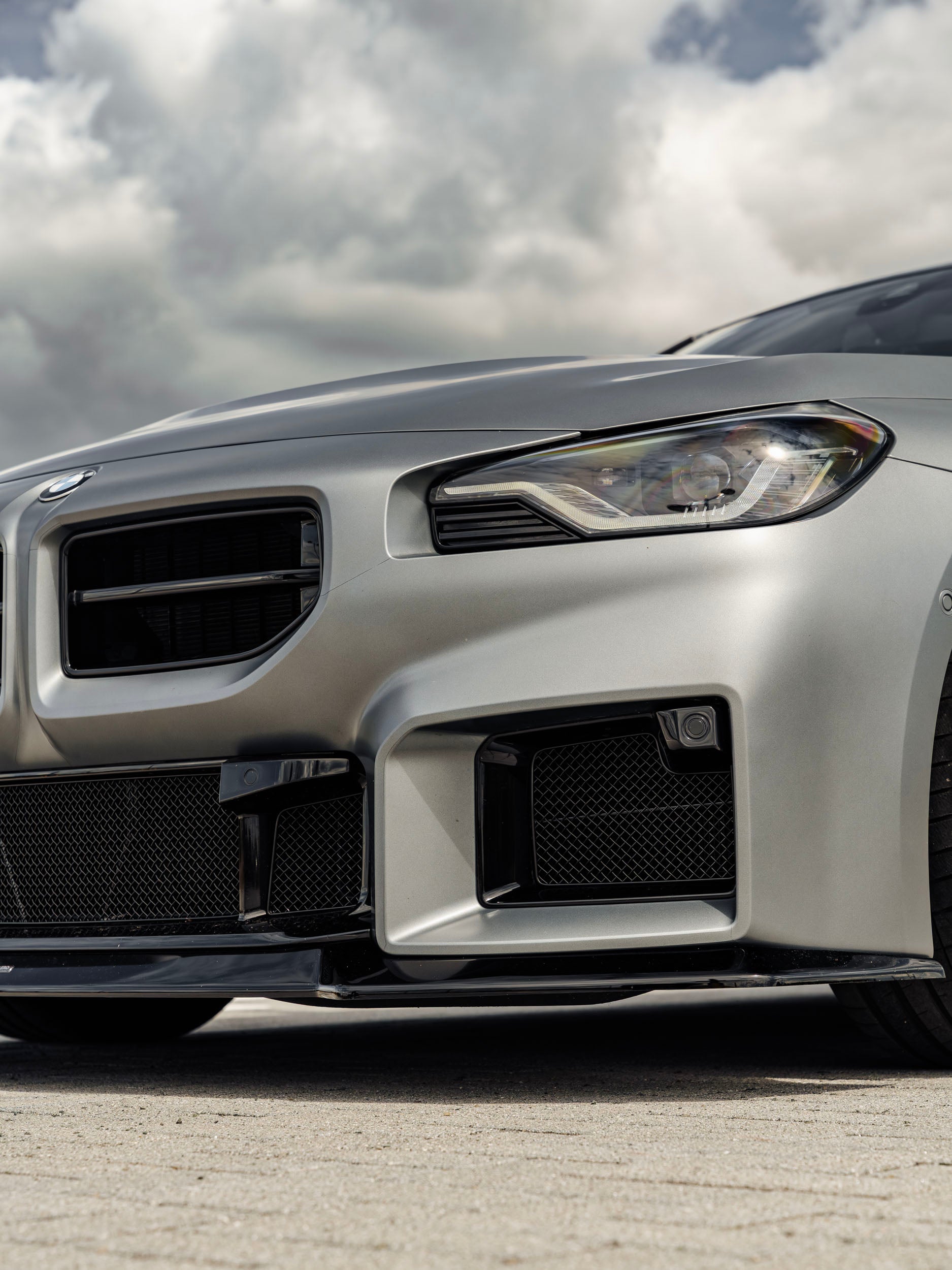 BMW M2 G87 EVO-S Gloss Black Front Lip by ZAERO (2023+)