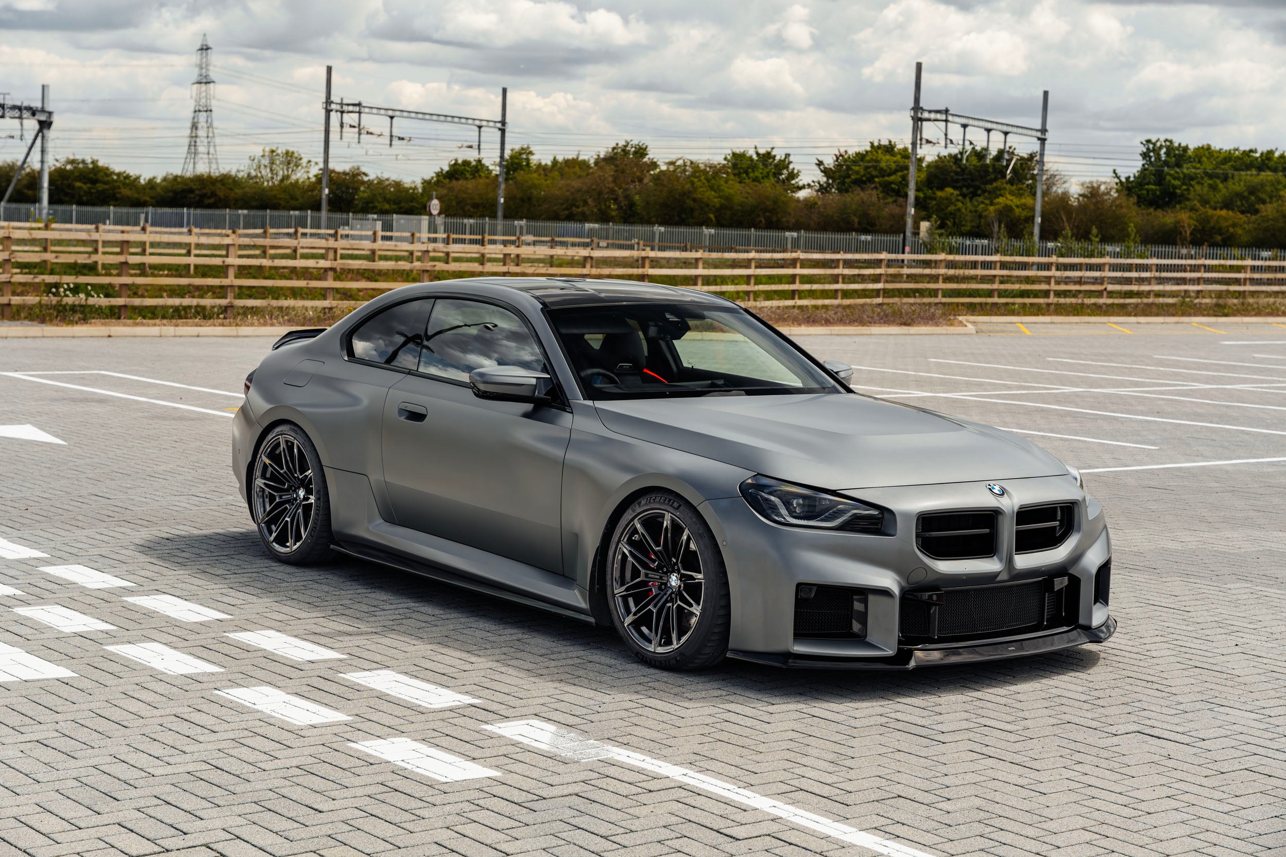 BMW M2 G87 EVO-S Gloss Black Front Lip by ZAERO (2023+)