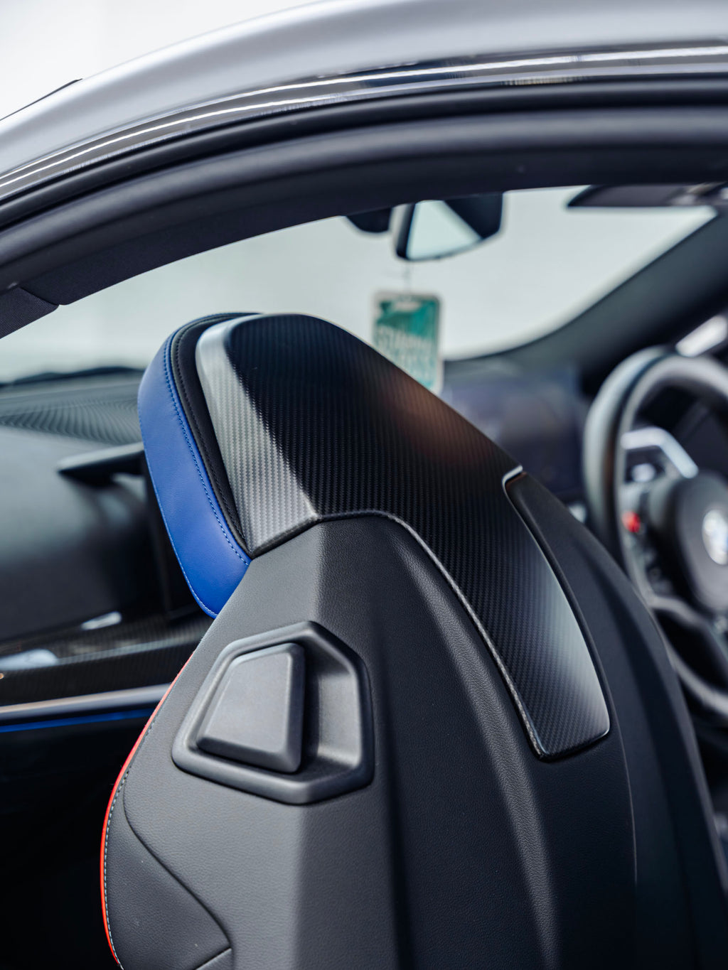 BMW 2 Series G42, M3 G80, M4 G82, M2 G87 Pre-Preg Matte Carbon Fibre Seat Back Covers by FORM (2018+)