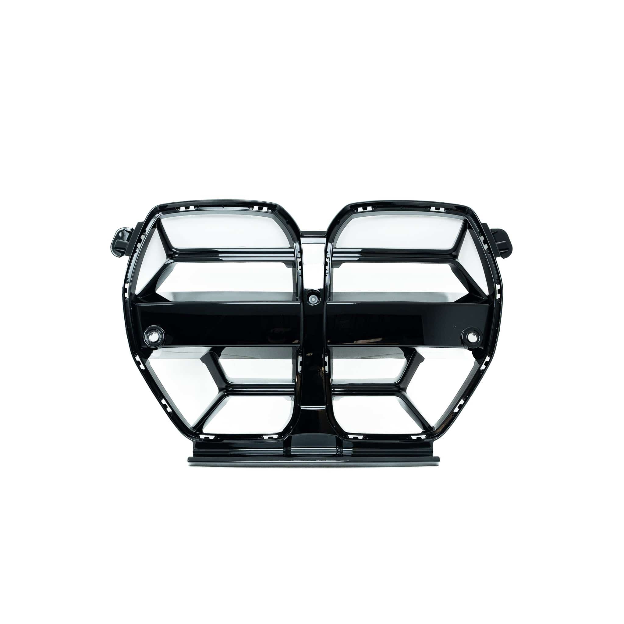 BMW G80 M3 & G82 G83 M4 ABS Plastic Gloss Black CSL Style Front Kidney Grilles with ACC Fitment (2021+), Front Grille, Essentials - AUTOID | Premium Automotive Accessories