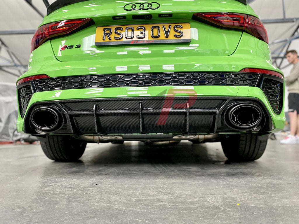 Automotive Passion Audi RS3 8Y Pre-Preg Carbon Fibre Rear Diffuser by AP (2020-2024)  Rear Diffusers  AUTOID®  