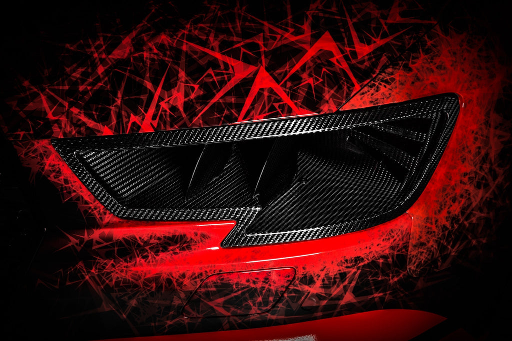 Eventuri Audi RS3 8V Gen 2 Carbon Fibre Headlamp Race Duct detail