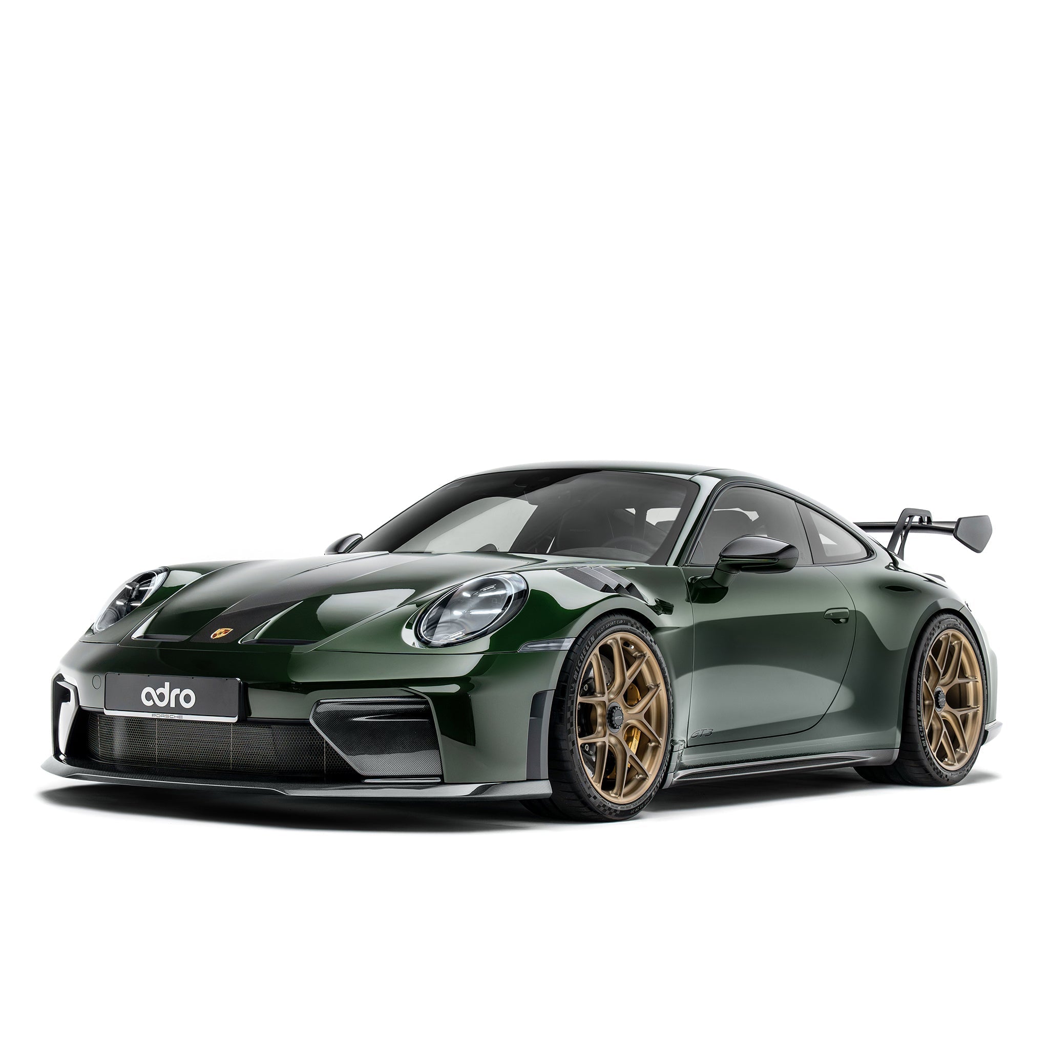 Porsche 992.2 / 992.1 GT3 Prepreg Carbon Fibre Front Fenders by Adro - AUTOID® - Fenders & Wide Body Kits - Adro