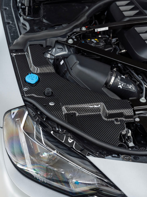 BMW M2 G87 Pre-Preg Carbon Fibre Engine Bay Headlight Cover by FORM (2023+)