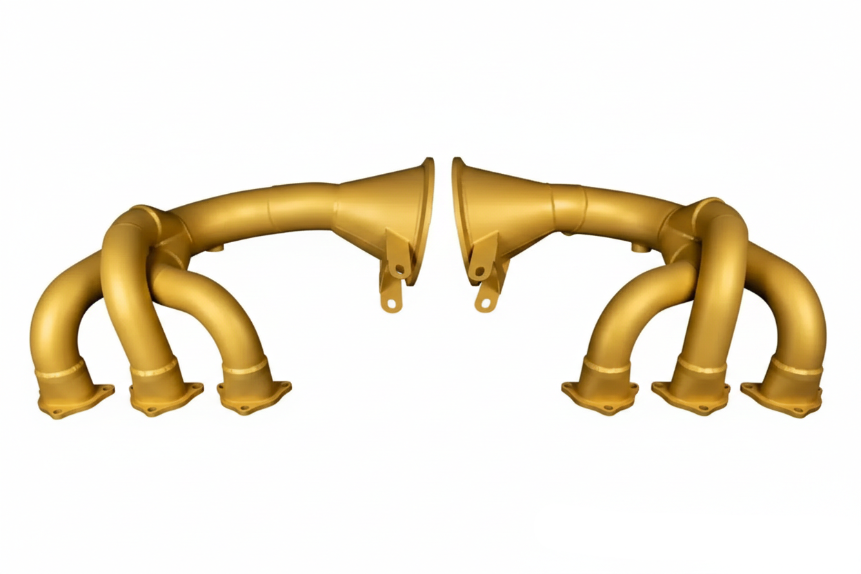 Colectores de escape de competición de acero inoxidable para Porsche GT3 y GT3 RS 992 por Boost Logic