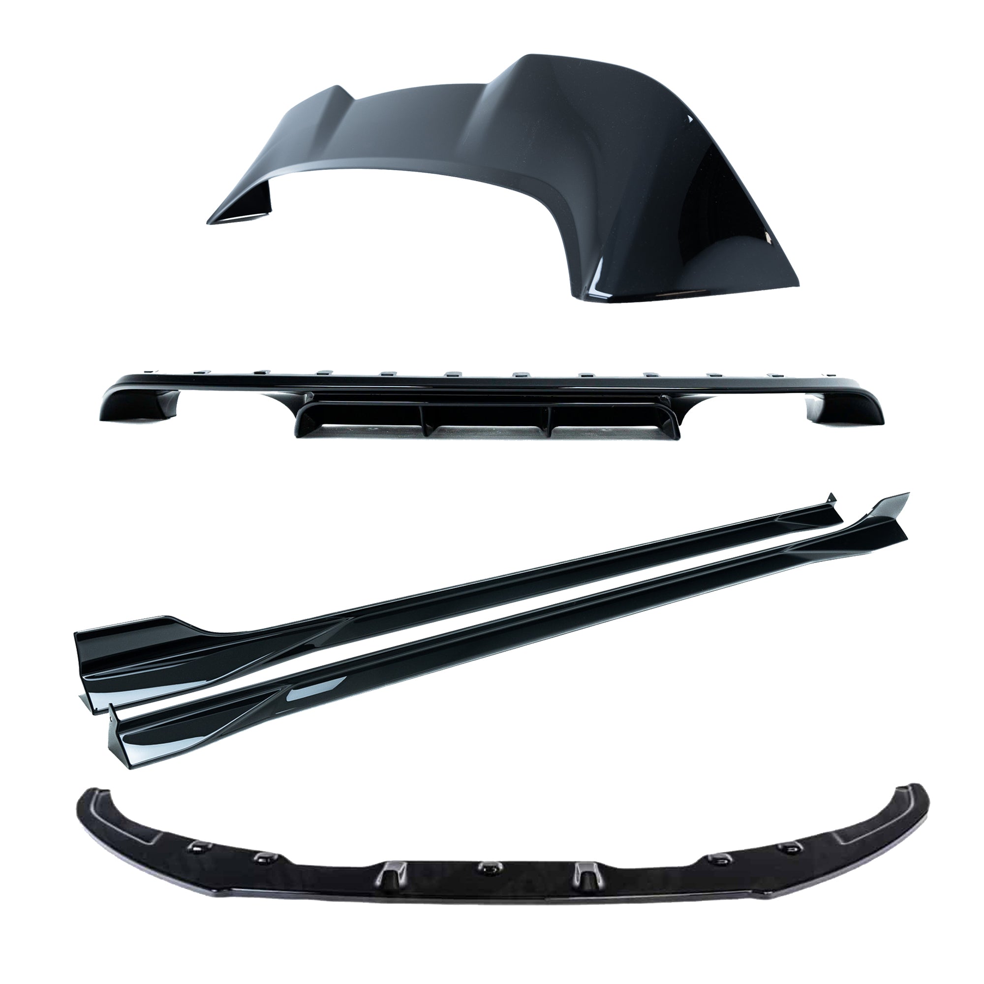 VW Golf R MK7.5 Gloss Black Body Kit by ZAERO (2017-2020), Styling Kit, Zaero Design - AUTOID | Premium Automotive Accessories