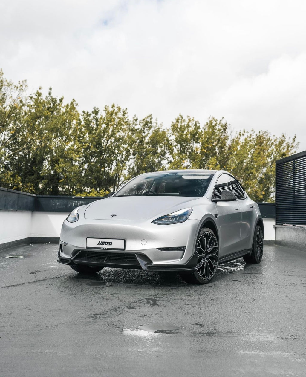 Tesla Model Y Pre-Preg Carbon Fibre Front Splitter by Adro (2020+), Front Lips & Splitters, Adro - AUTOID | Premium Automotive Accessories