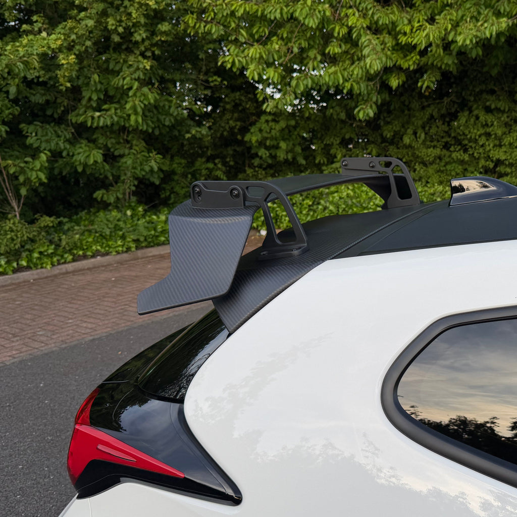 Yaris GR Carbon Fibre Spoiler & Base Panel Full Assembly by AP - AUTOID® - Rear Spoilers - Automotive Passion