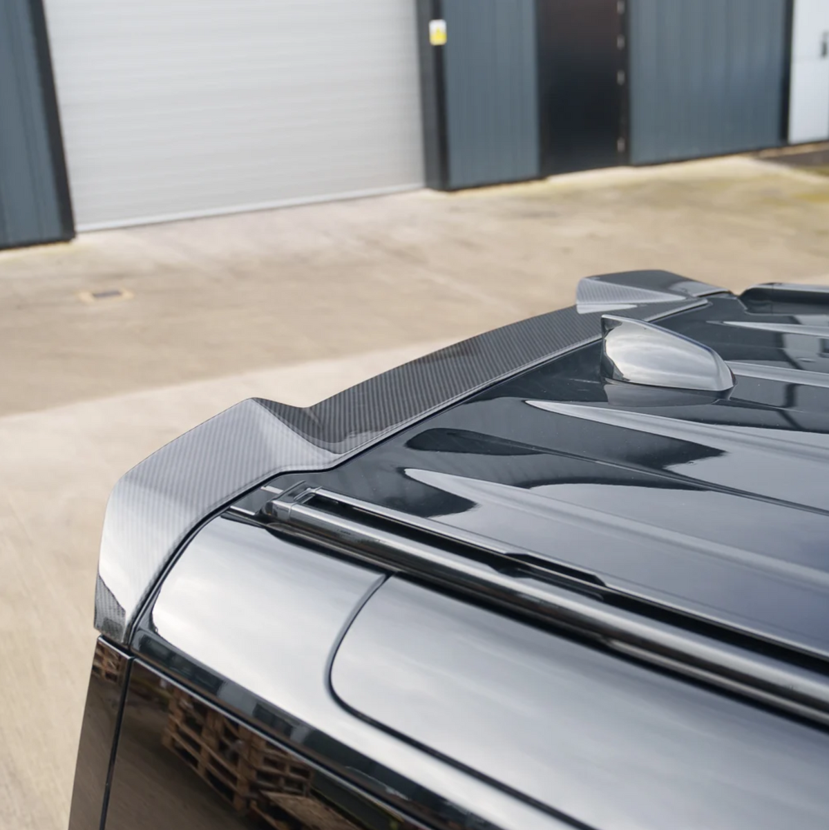 Land Rover Defender L663 90 / 110 / 130 Pre-Preg Carbon Fibre Rear Spoiler by CT Design (2020+)