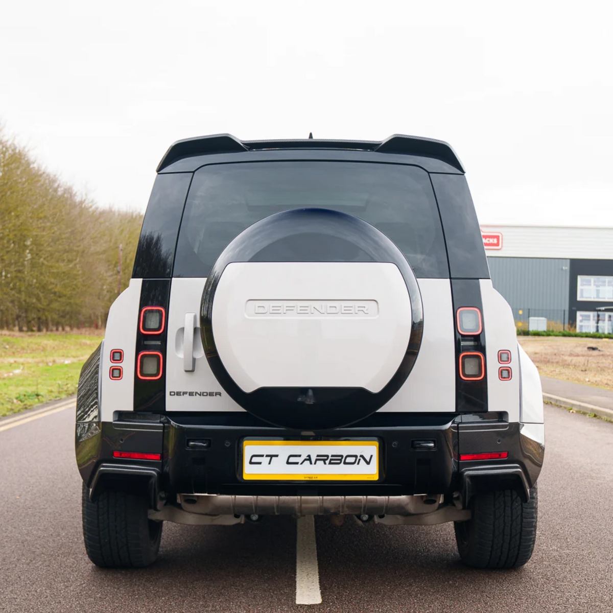 Land Rover Defender L663 90 / 110 / 130 Pre-Preg Carbon Fibre Rear Spoiler by CT Design (2020+)