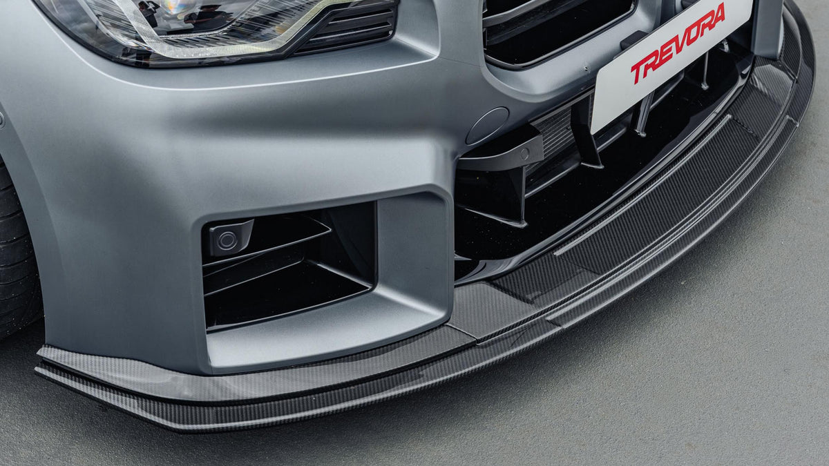 BMW G87 M2 with Trevora TR87 Track front splitter lip