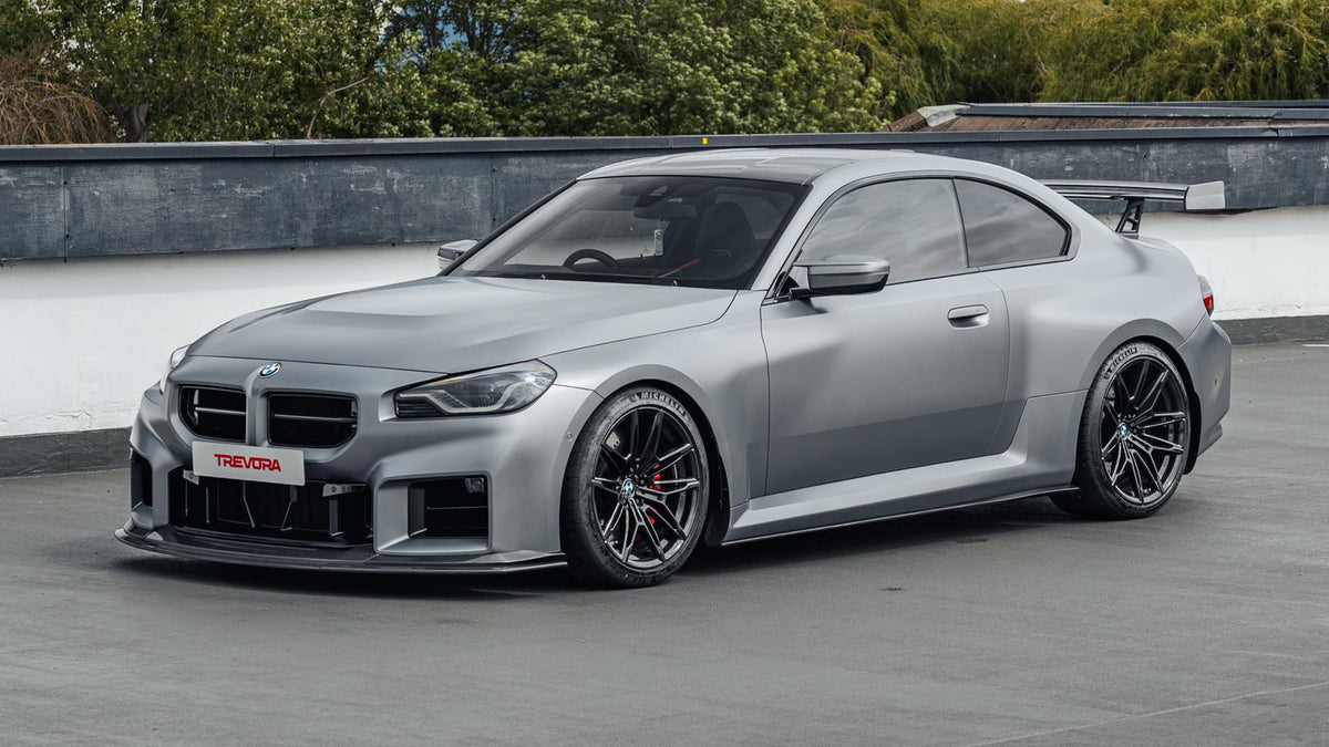 Front of BMW G87 M2 with Trevora TR87 Track pack