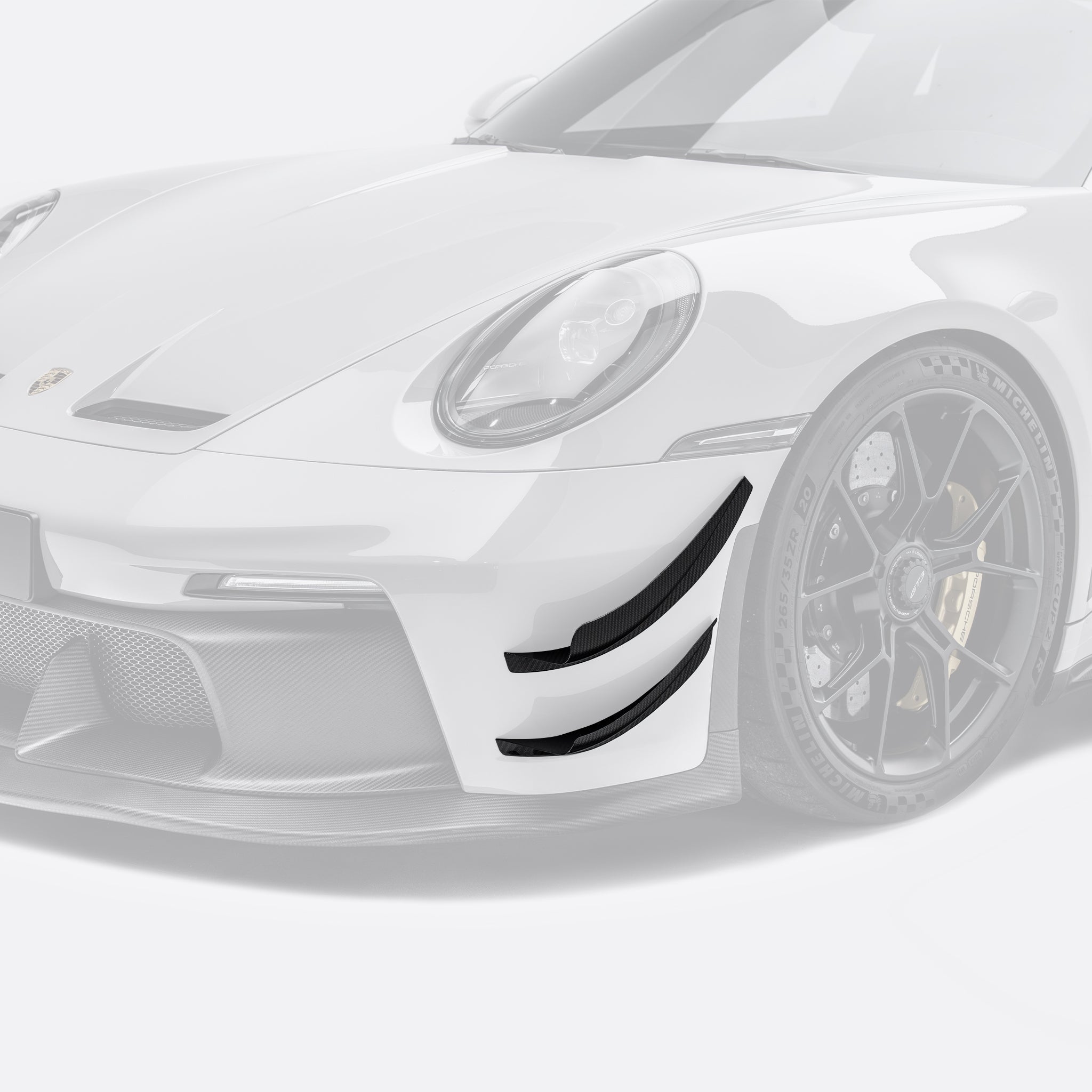 Porsche 992.1 GT3 Prepreg Race Canards by Adro - AUTOID® - Canards & Winglets - Adro