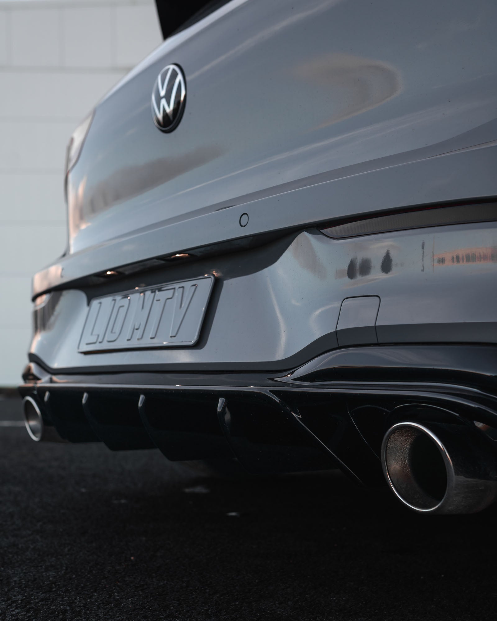 VW Golf GTI Mk8 EVO-1 Gloss Black Rear Diffuser by ZAERO (2020+), Rear Diffusers, Zaero Design - AUTOID | Premium Automotive Accessories
