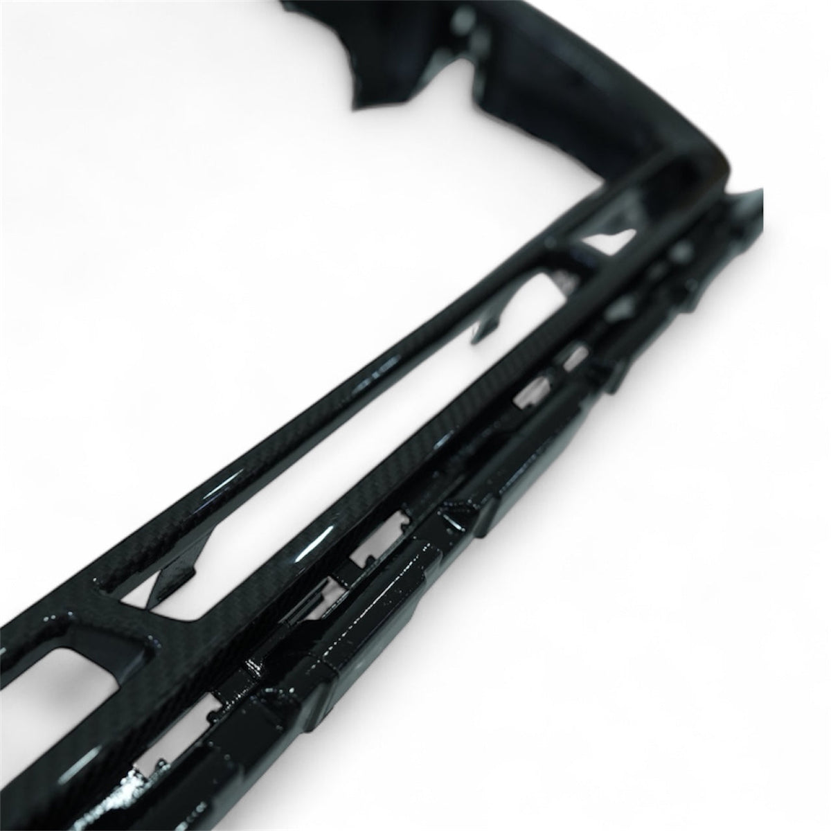 Audi RS3 8Y LCI Carbon Front Grille Surround — front three-quarter view