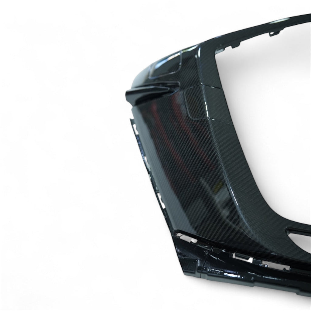 Audi RS3 8Y LCI Carbon Front Grille Surround — installed close-up