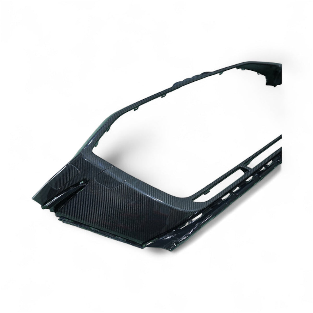 Audi RS3 8Y LCI Carbon Front Grille Surround — weave surface detail