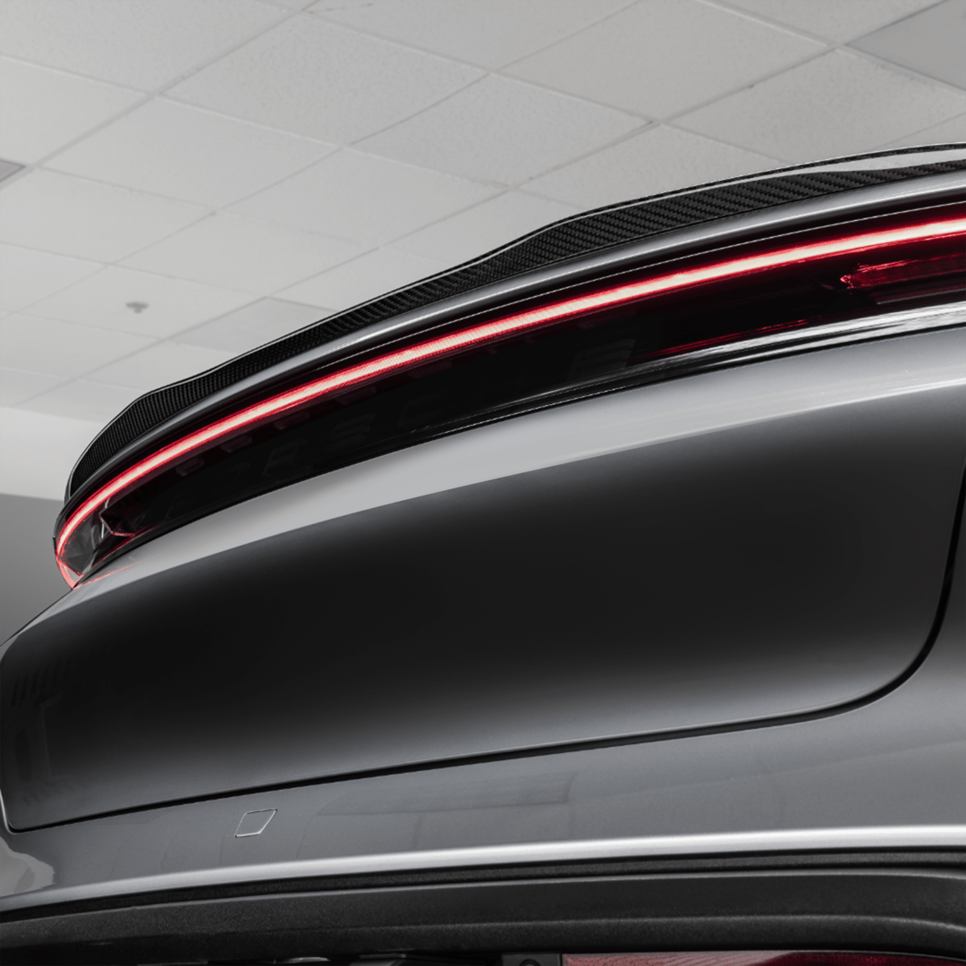 Porsche Taycan Turbo & Turbo S Carbon Fibre Decklid Rear Spoiler by Vorsteiner (2021+), Rear Diffusers, Vorsteiner - AUTOID | Premium Automotive Accessories