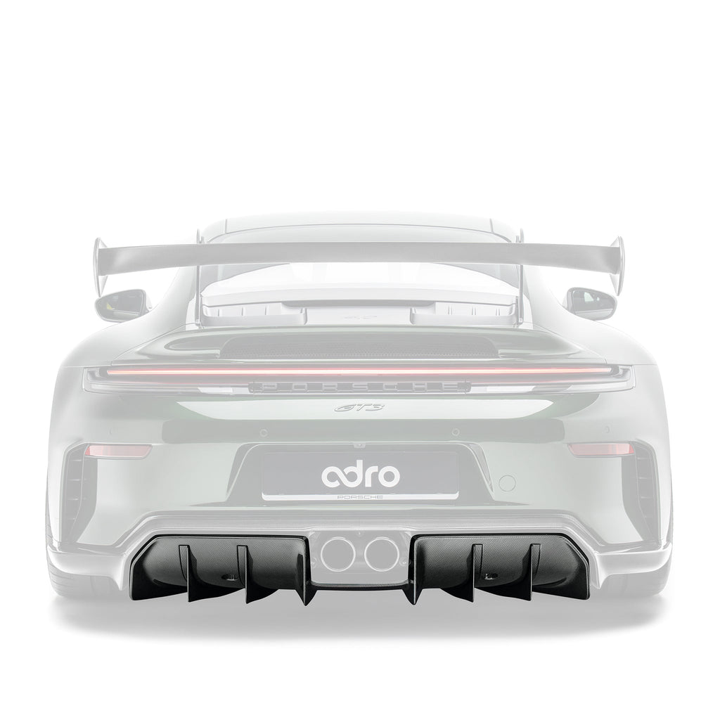 Porsche 992.2 GT3 Prepreg Carbon Fibre Rear Diffuser by Adro - AUTOID® - Rear Diffusers - Adro
