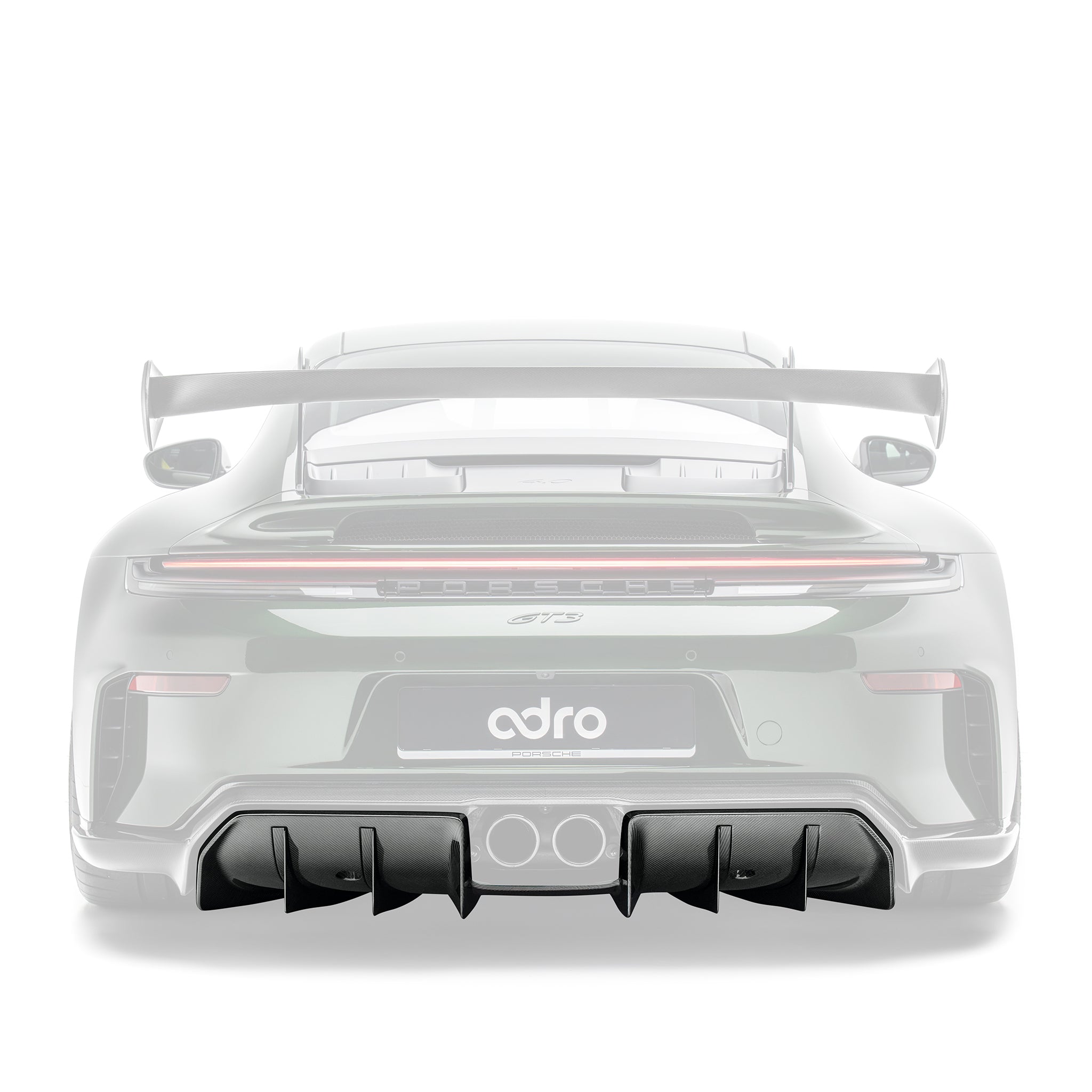 Porsche 992.2 GT3 Prepreg Carbon Fibre Rear Diffuser by Adro - AUTOID® - Rear Diffusers - Adro