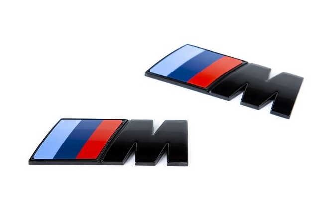 BMW M-Sport M Performance Aluminium Emblem Badge - Stealth Car Accessories