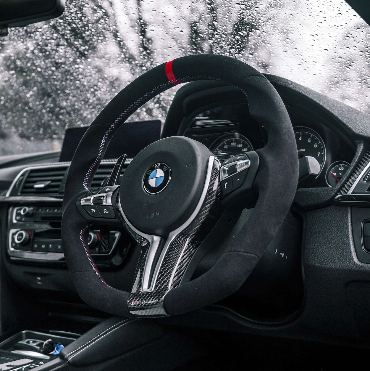 BMW F Series Full Alcantara Steering Wheel by OHC (2011-2021), Steering Wheels, OHC - AUTOID | Premium Automotive Accessories
