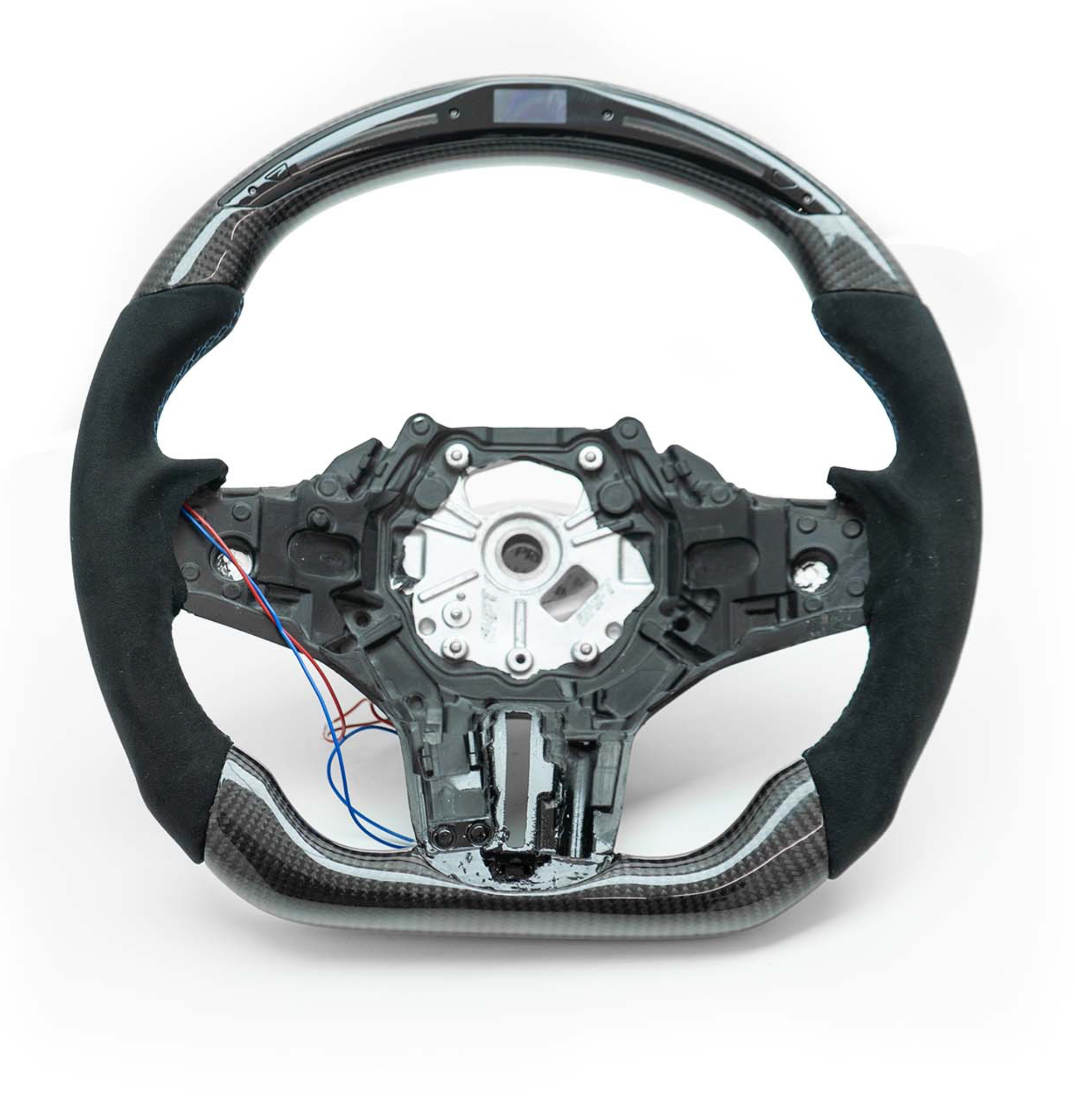 BMW 2 Series G42, 3 Series G20, M2 G87, M3 G80 & M4 G82 LED Carbon Fibre Steering Wheel by OHC, Steering Wheels, OHC - AUTOID | Premium Automotive Accessories