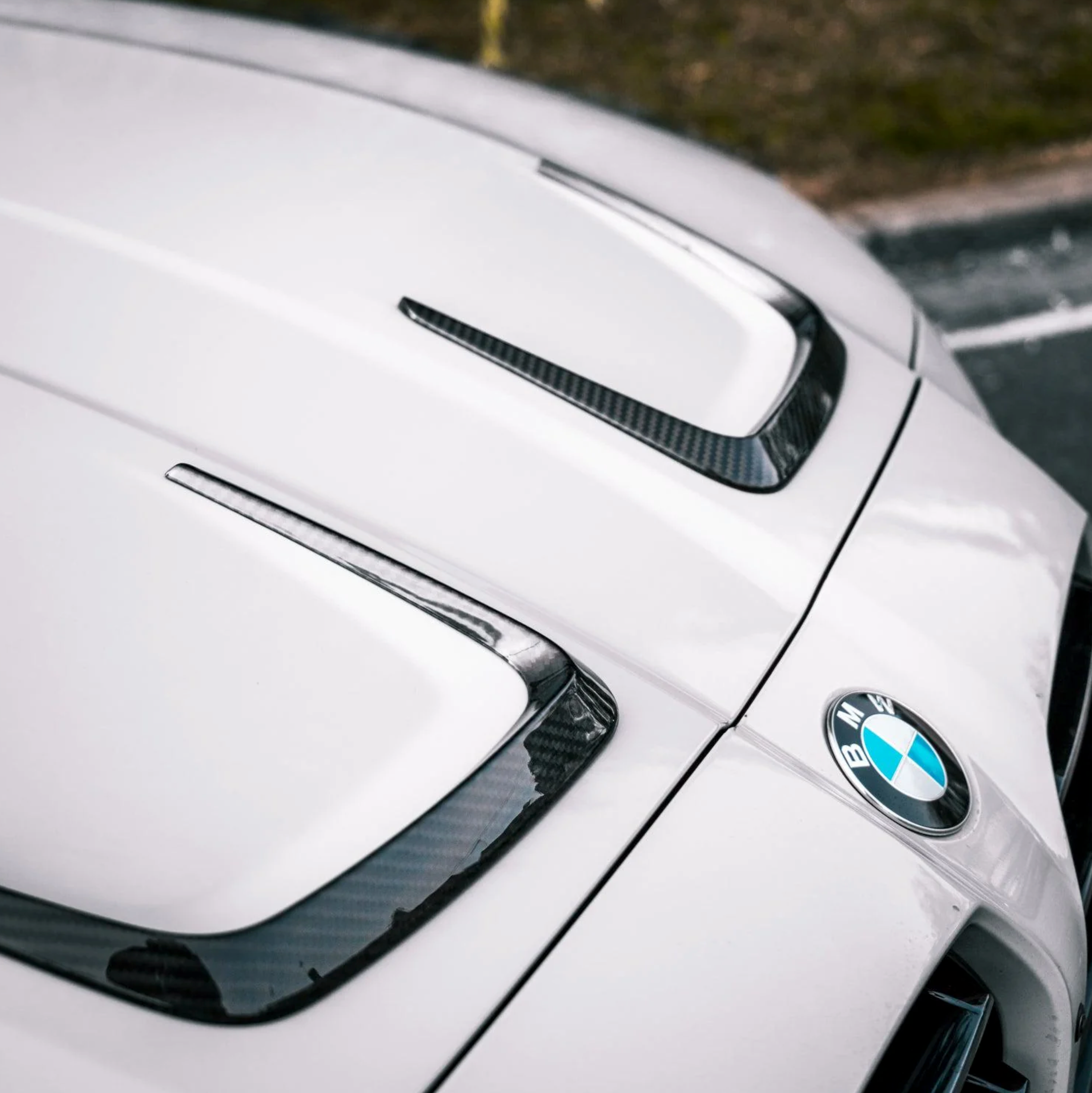 BMW G80 G81 M3 & G82 G83 M4 Pre-Preg Carbon Fibre Hood Vent Trims by TRE (2021+), Bumper Inserts & Trim, TRE - AUTOID | Premium Automotive Accessories