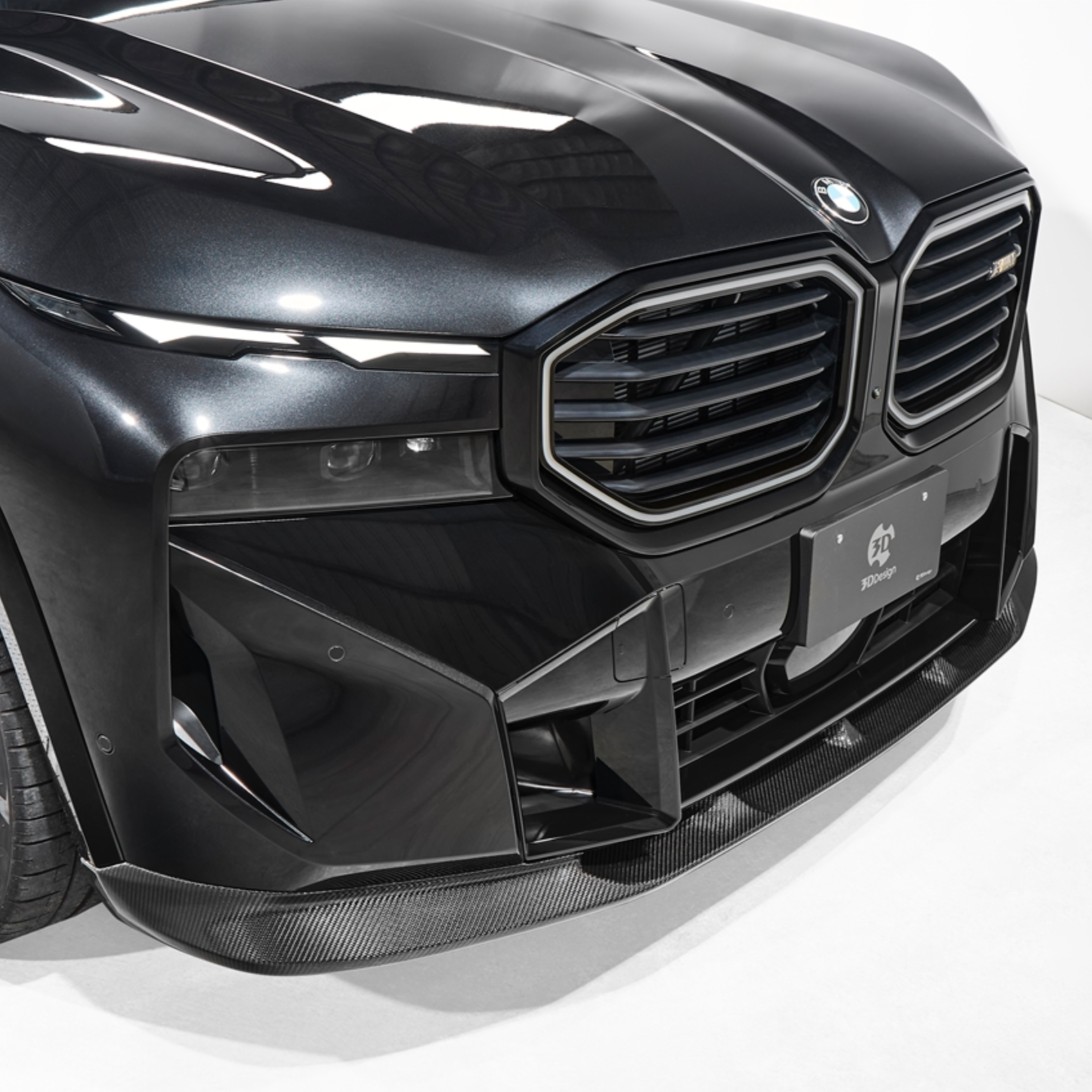 BMW XM G09 Carbon Fibre Front Splitter by 3D Design - AUTOID