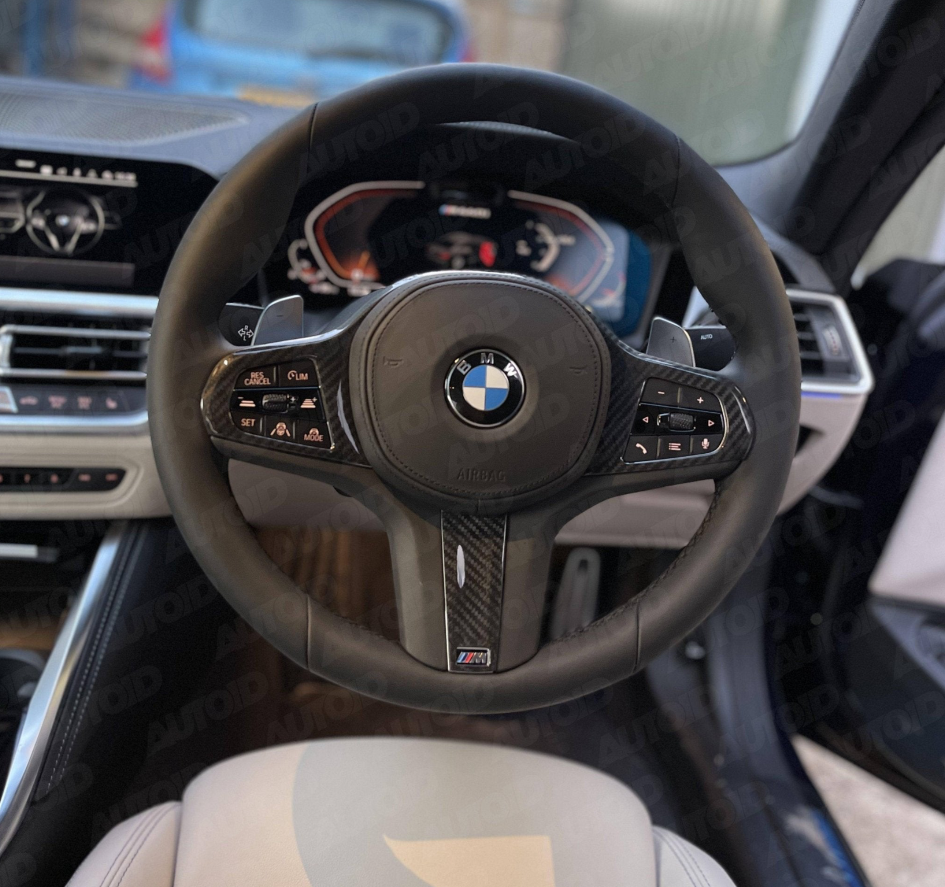 TRE Pre-Preg Carbon Fibre Steering Wheel Trim for BMW M Sport (2018-2024, F40 F44 G20 G21 G42 G30)