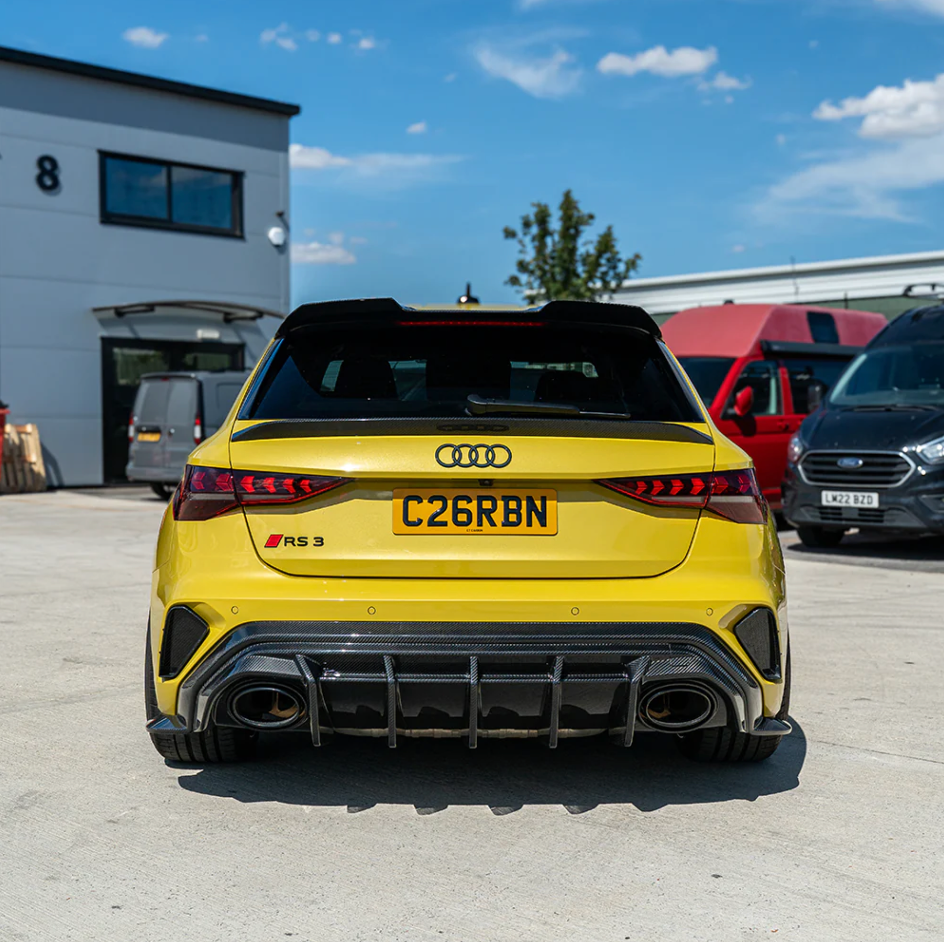 Audi RS3 8Y LCI Sportback Komplettes Karosserie-Kit aus Kohlefaser (2025+)