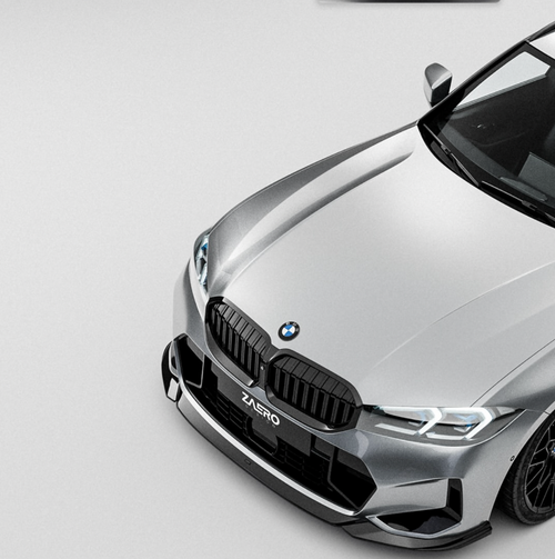 Splitter delantero en negro brillante EVO-1 para BMW M340i, 330i y 320i G20 G21 LCI por ZAERO (2022+)
