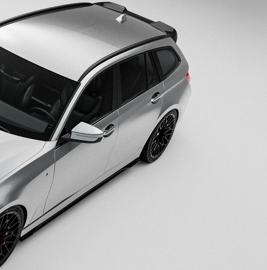 Faldones laterales en negro brillante EVO-1 para BMW M340i, 330i y 320i G20 G21 LCI por ZAERO (2022+)