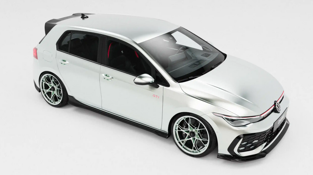 Splitter anteriore lucido nero VW Golf R-Line e Golf GTI Mk8.5 EVO-1 di ZAERO (2024+)