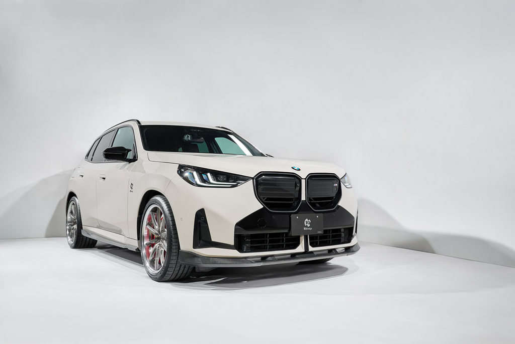 BMW X3 G45 Carbon Fibre Front Lip Spoiler by 3D Design (2024+)