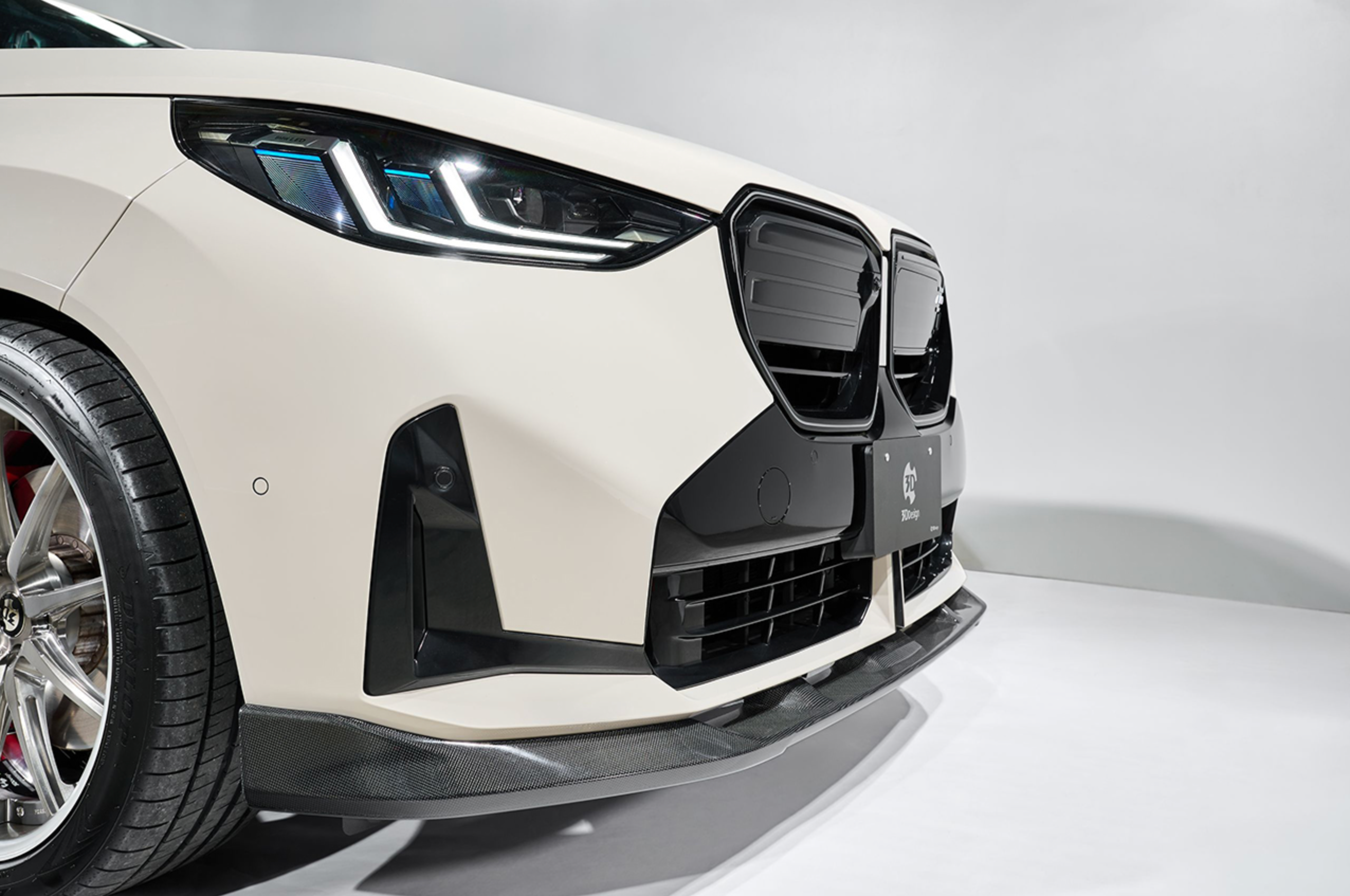 BMW X3 G45 Carbon Fibre Front Lip Spoiler by 3D Design (2024+)
