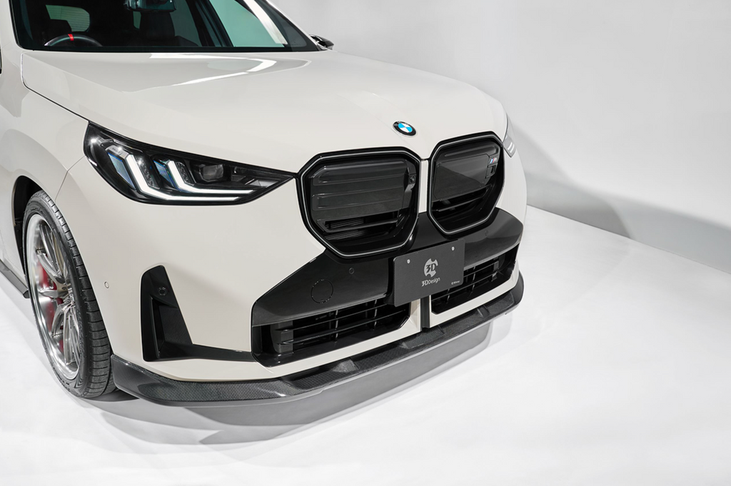 BMW X3 G45 Carbon Fibre Front Lip Spoiler by 3D Design (2024+)