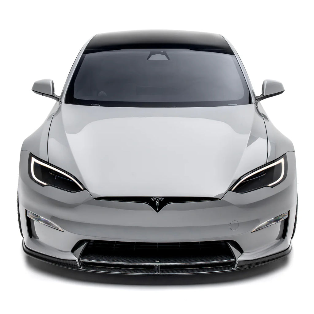 Tesla Model S Plaid Facelift II Labio delantero de fibra de carbono Pre-Preg por Adro (2021+)