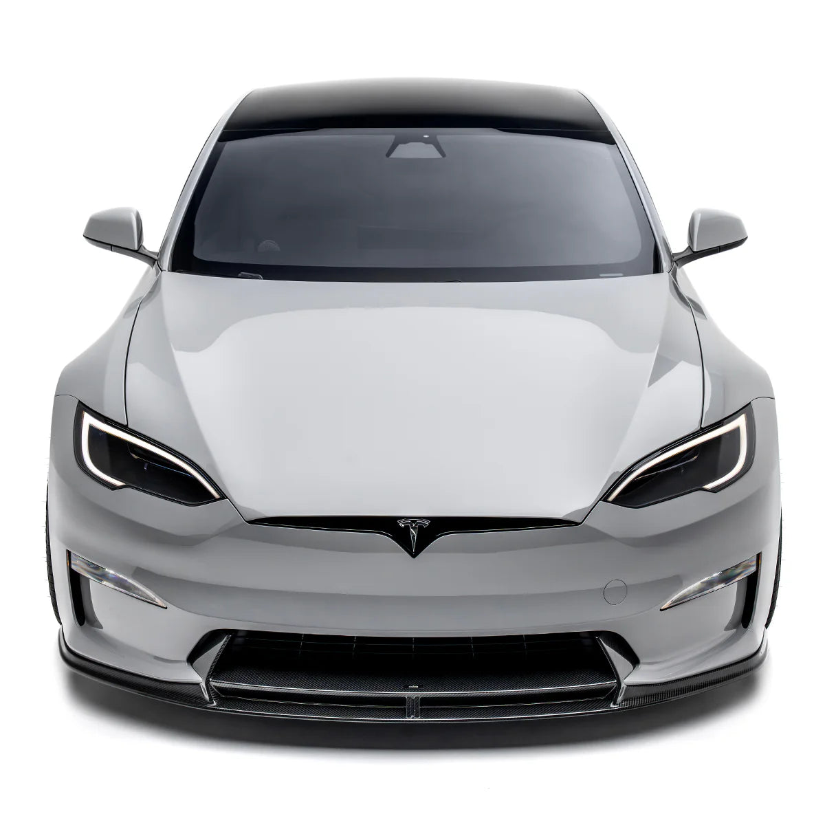 Tesla Model S Plaid Facelift II Labio delantero de fibra de carbono Pre-Preg por Adro (2021+)
