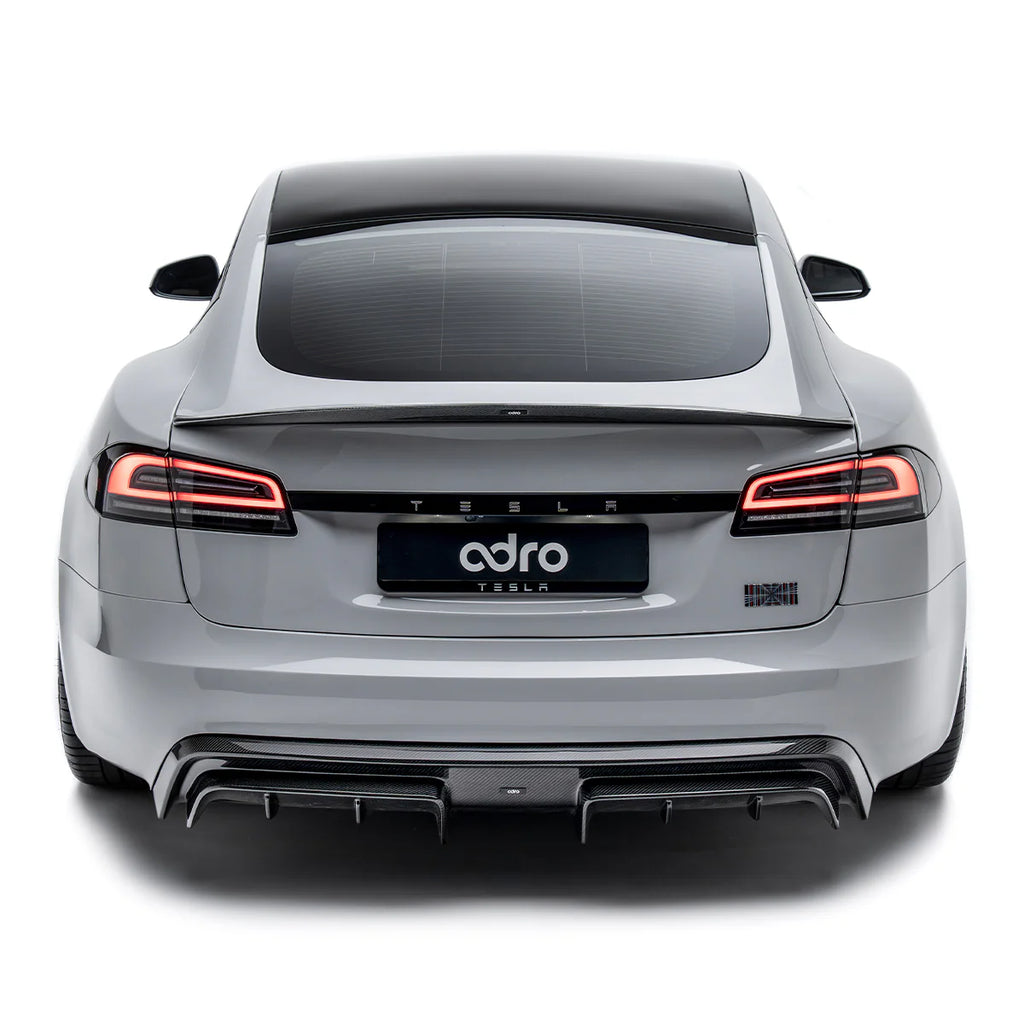 Alerón trasero de fibra de carbono Pre-Preg para Tesla Model S Plaid Facelift II por Adro (2021+)