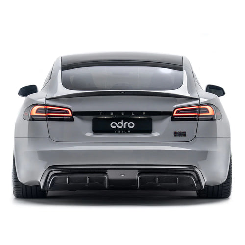 Tesla Model S Plaid Facelift II Pre-Preg Carbon Fibre Rear Diffuser by Adro (2021+)