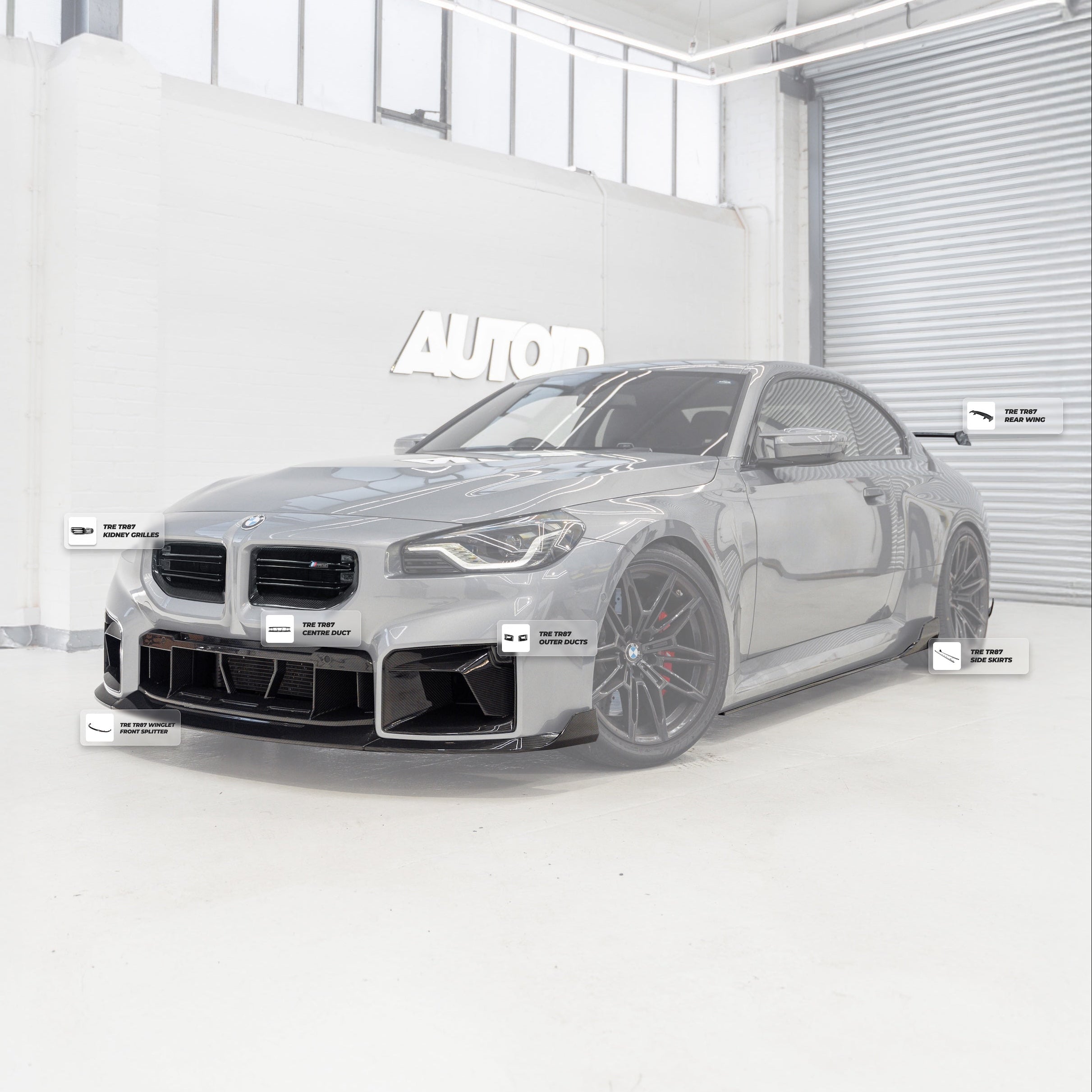 BMW G87 M2 fitted with TRE TR87 carbon body kit