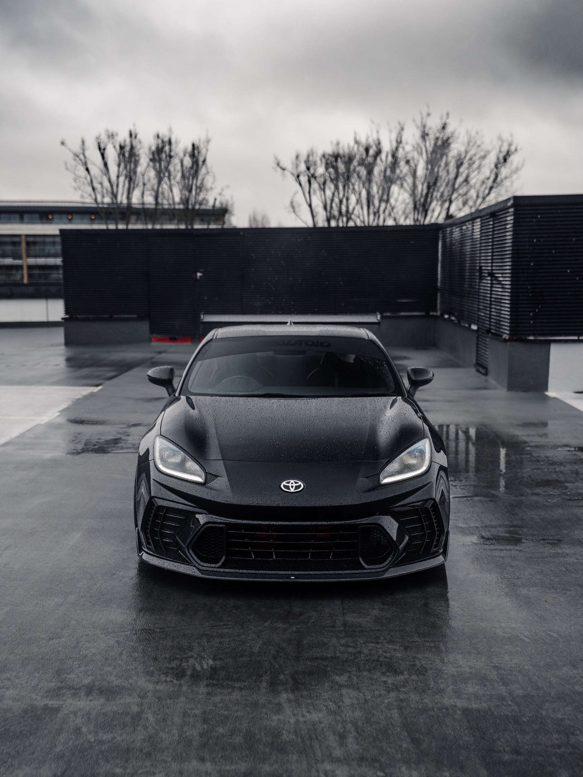 AUTOID AUTOID Matte Sunstrip with Gloss Logo Overlay  Vinyl Decals & Stickers  AUTOID®  