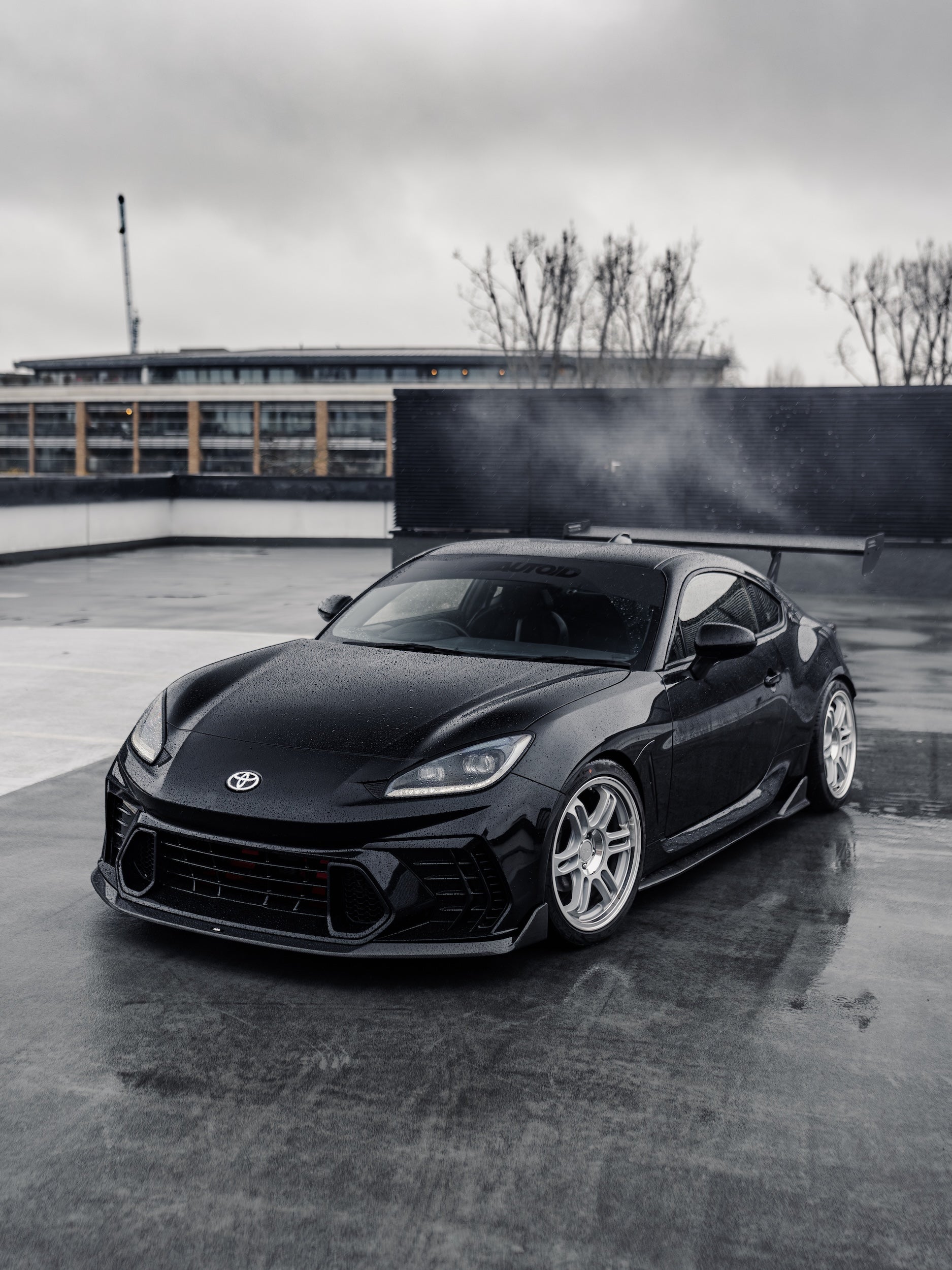 AUTOID AUTOID Matte Sunstrip with Gloss Logo Overlay  Vinyl Decals & Stickers  AUTOID®  