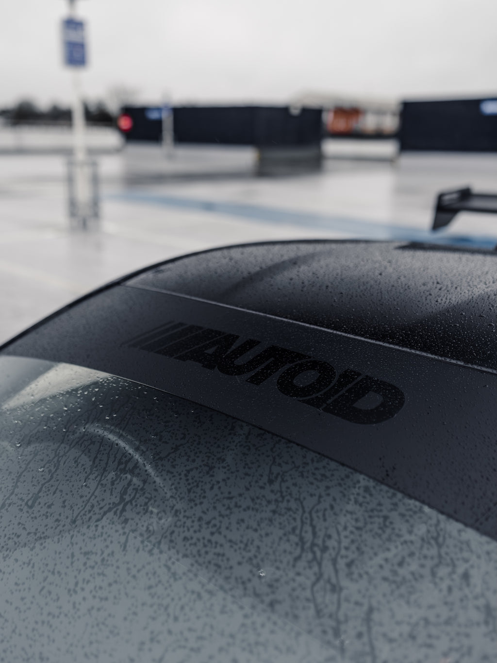 AUTOID AUTOID Matte Sunstrip with Gloss Logo Overlay  Vinyl Decals & Stickers  AUTOID®  