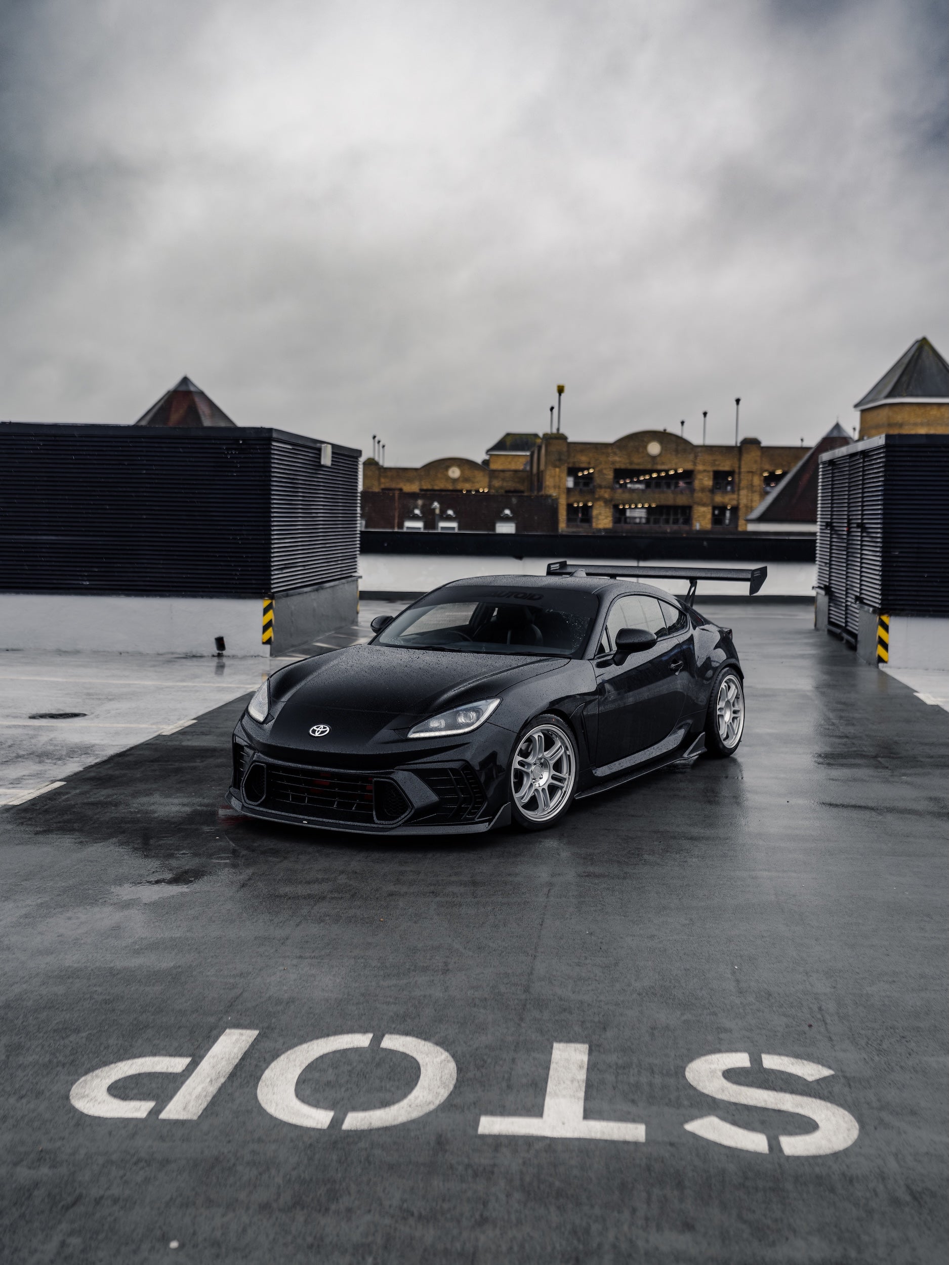 AUTOID AUTOID Matte Sunstrip with Gloss Logo Overlay  Vinyl Decals & Stickers  AUTOID®  