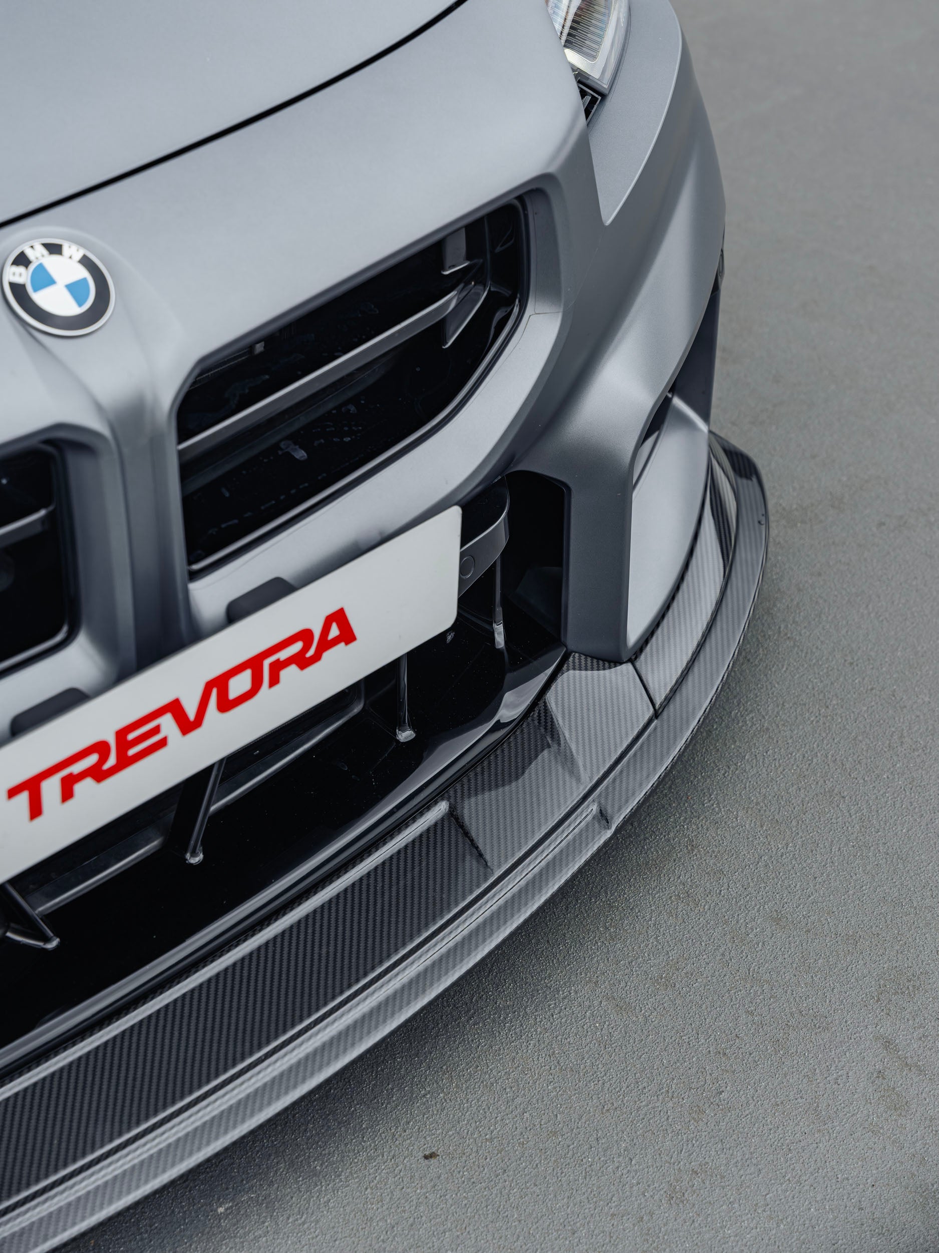 BMW G87 M2 TR87 Track Pre-Preg Carbon Fibre Front Splitter by TREVORA (2023+)