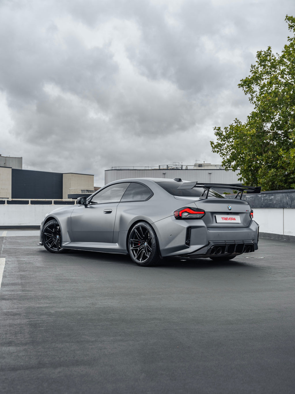 Alerón trasero de fibra de carbono Track para BMW M2 G87 TR87 por TREVORA (2022+)